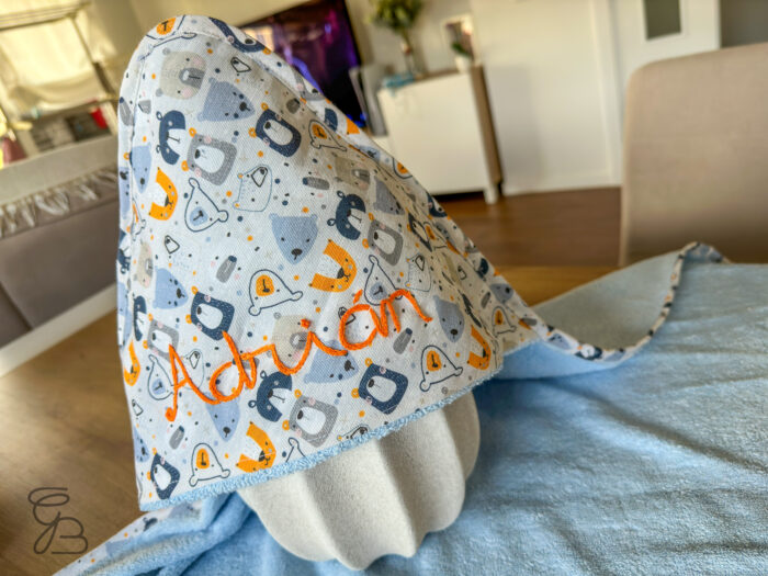 Capa bebé personalizada Azul Claro Animales 2